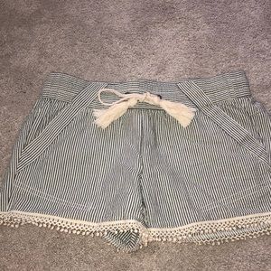 Seersucker Pinstripe Shorts